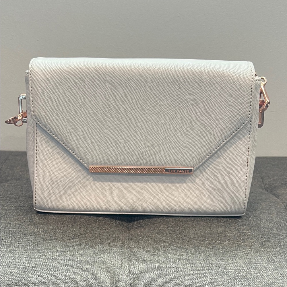 Ted Baker Ivory Crossbody Bag with Rose Gold Accent